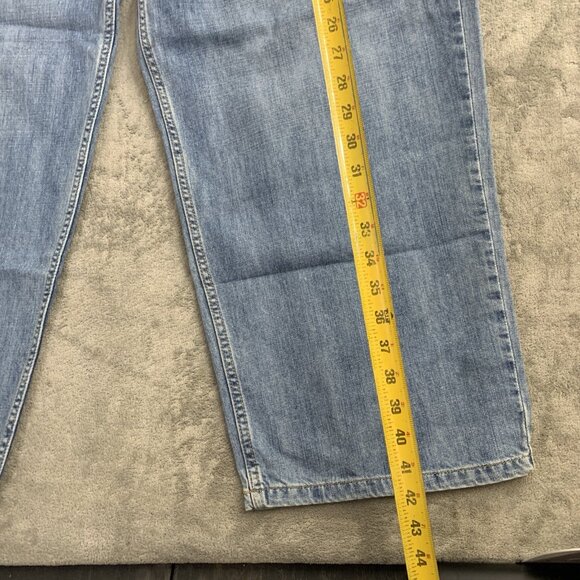 Anchor Blue Jeans Mens 40x29” Blue Baggy Denim Vintage Y2K Skater Wide Leg - Picture 4 of 12